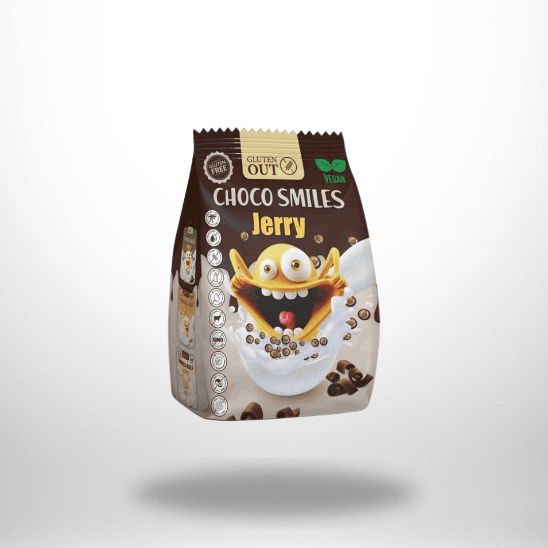 Gluten Out Jerry Choco Smiles 375g