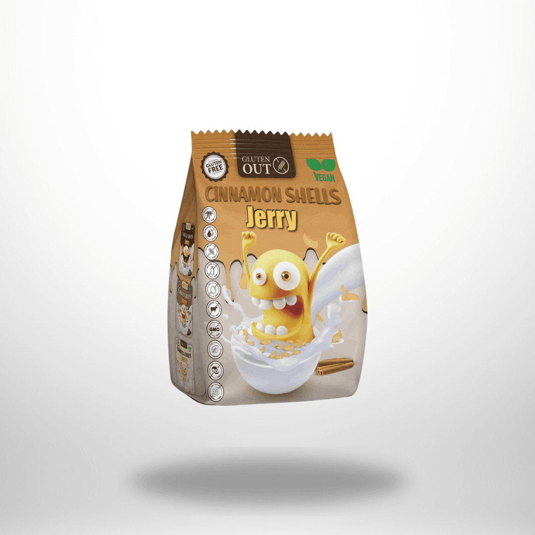 Gluten Out Jerry Cinnamon Shells 375g