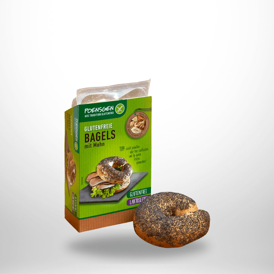Poensgen Bagels mit Mohn (2 Stück) 150g – Bild 1