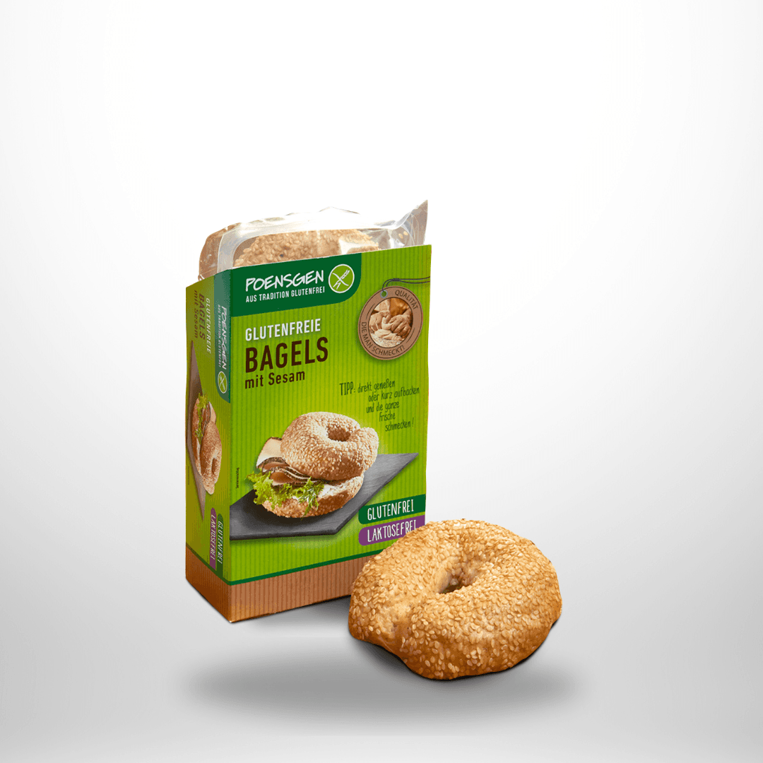 Poensgen Bagels mit Sesam glutenfrei 2x75g