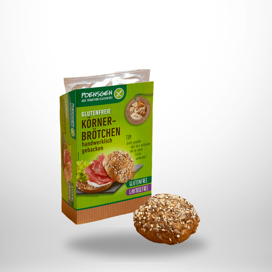 Poensgen Körnerbrötchen glutenfrei 2x75g