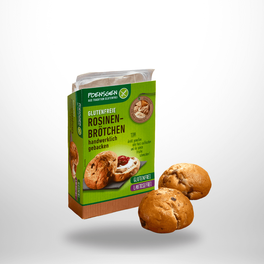 Poensgen Rosinenbrötchen glutenfrei 2x75g