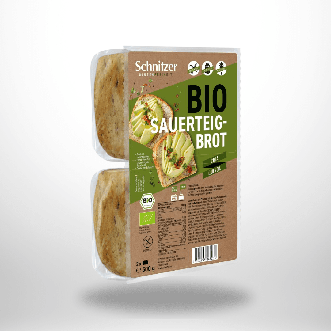 Schnitzer Bio Sauerteigbrot Chia Quinoa 500g glutenfrei