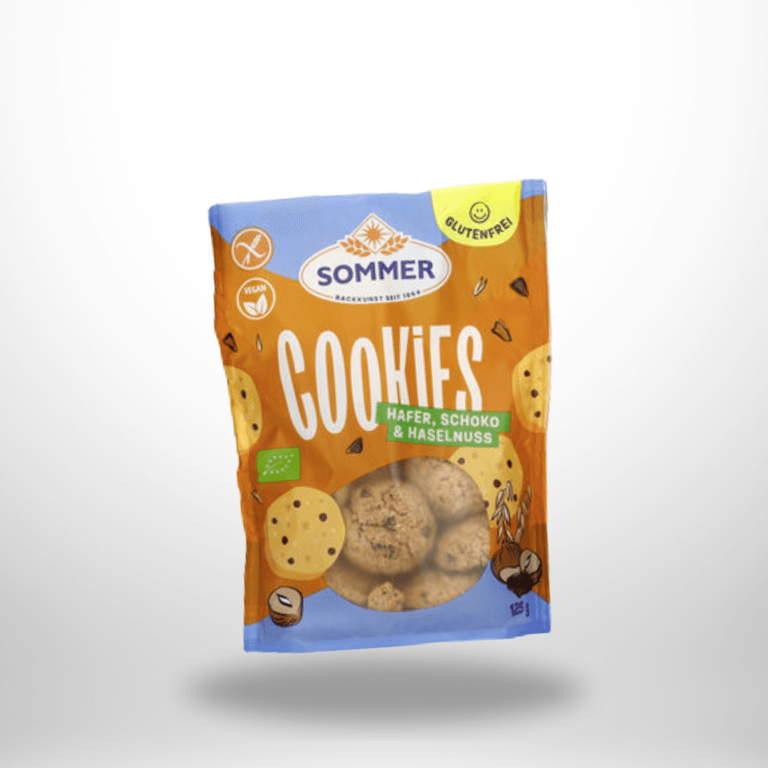 Sommer Cookies Hafer Schoko Haselnuss Bio 125g