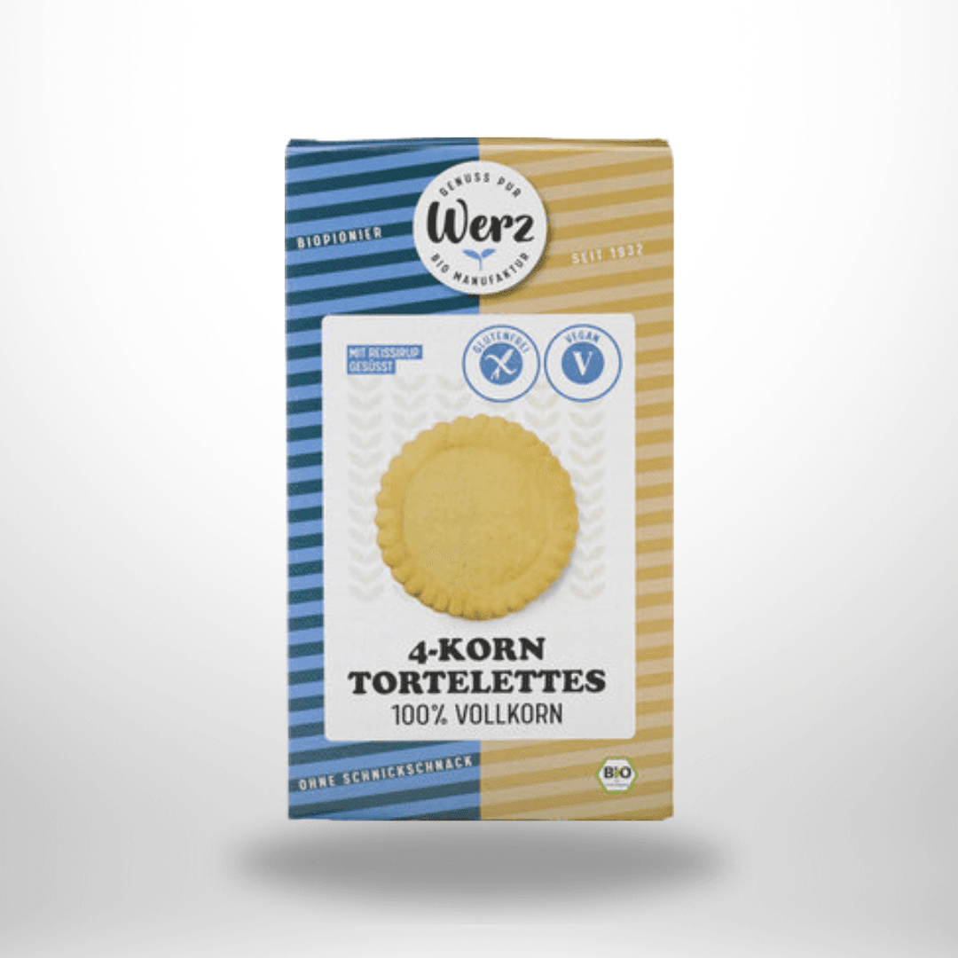 Werz 4-Korn Tortelettes Vollkorn (6 Stück) Bio 125g – Bild 1